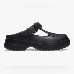 CROCS Women's Black Mary Jane Clogs Size 8